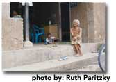 Woman on Steps